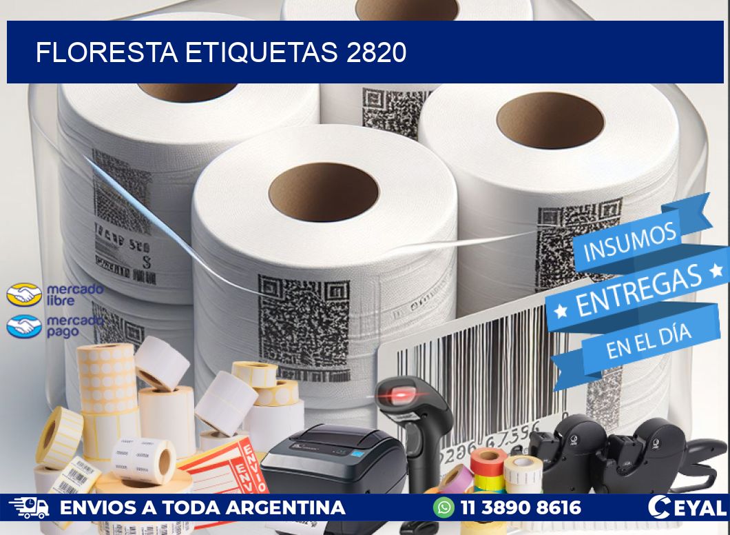 Floresta etiquetas 2820