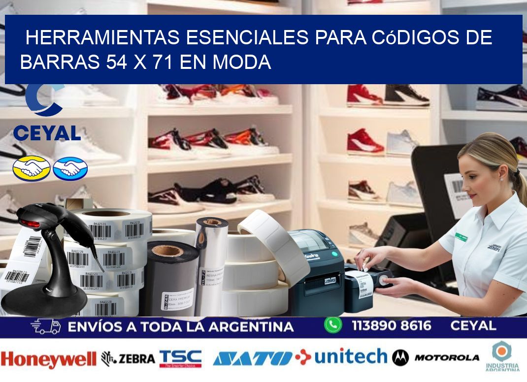 Herramientas Esenciales para Códigos de Barras 54 x 71 en Moda