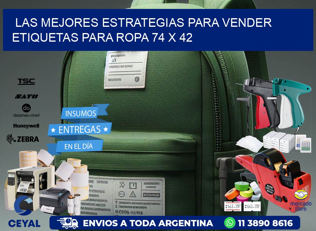 Las Mejores Estrategias para Vender Etiquetas para Ropa 74 x 42