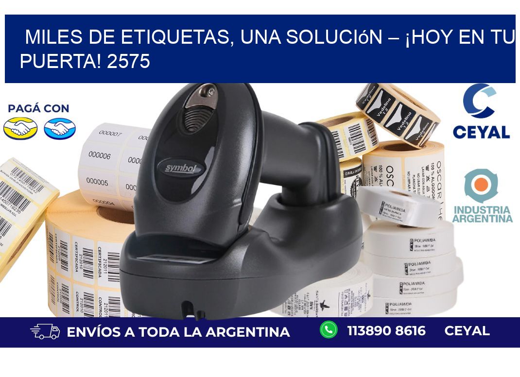 Miles de Etiquetas, Una Solución – ¡Hoy en tu Puerta! 2575