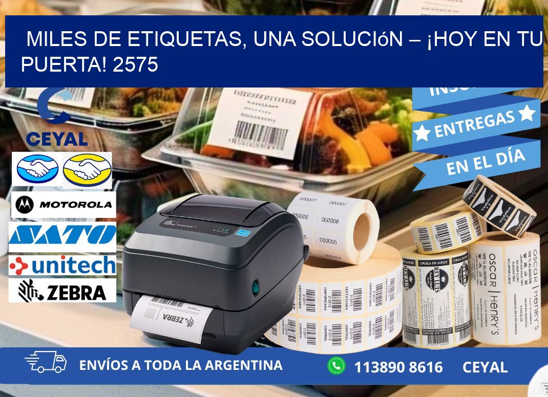 Miles de Etiquetas, Una Solución – ¡Hoy en tu Puerta! 2575
