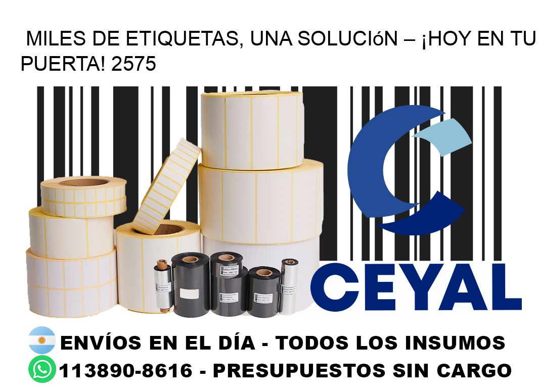 Miles de Etiquetas, Una Solución – ¡Hoy en tu Puerta! 2575