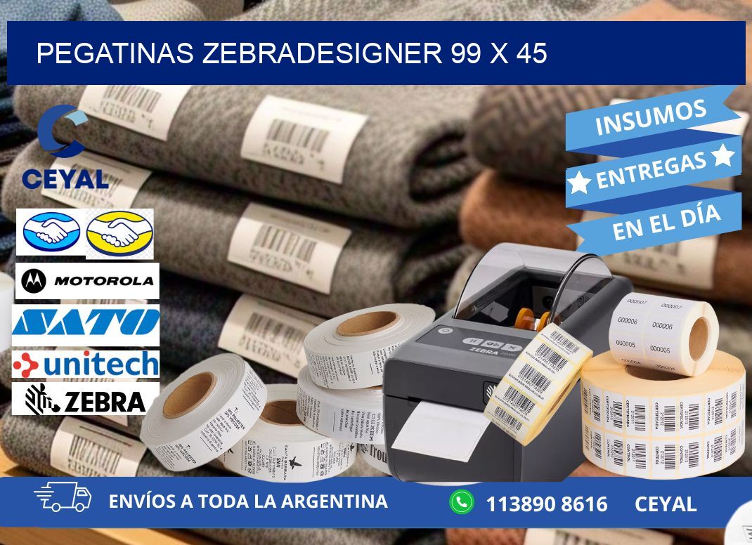 PEGATINAS zebradesigner 99 x 45