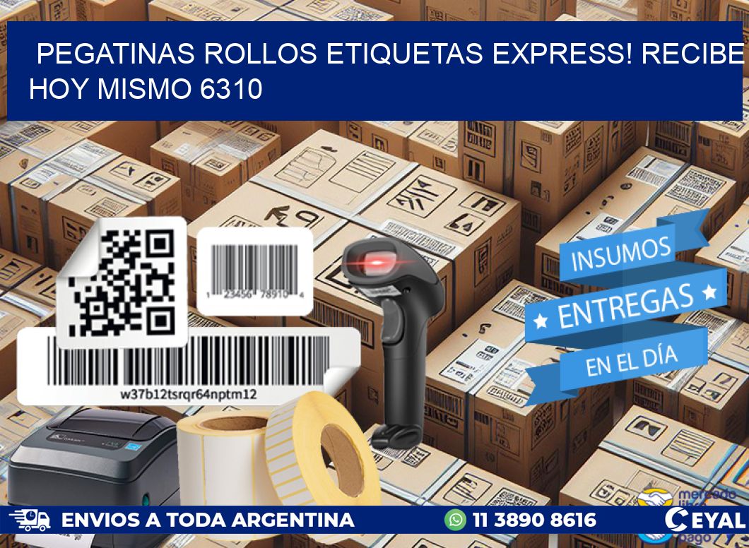 Pegatinas rollos etiquetas Express! Recibe Hoy Mismo 6310