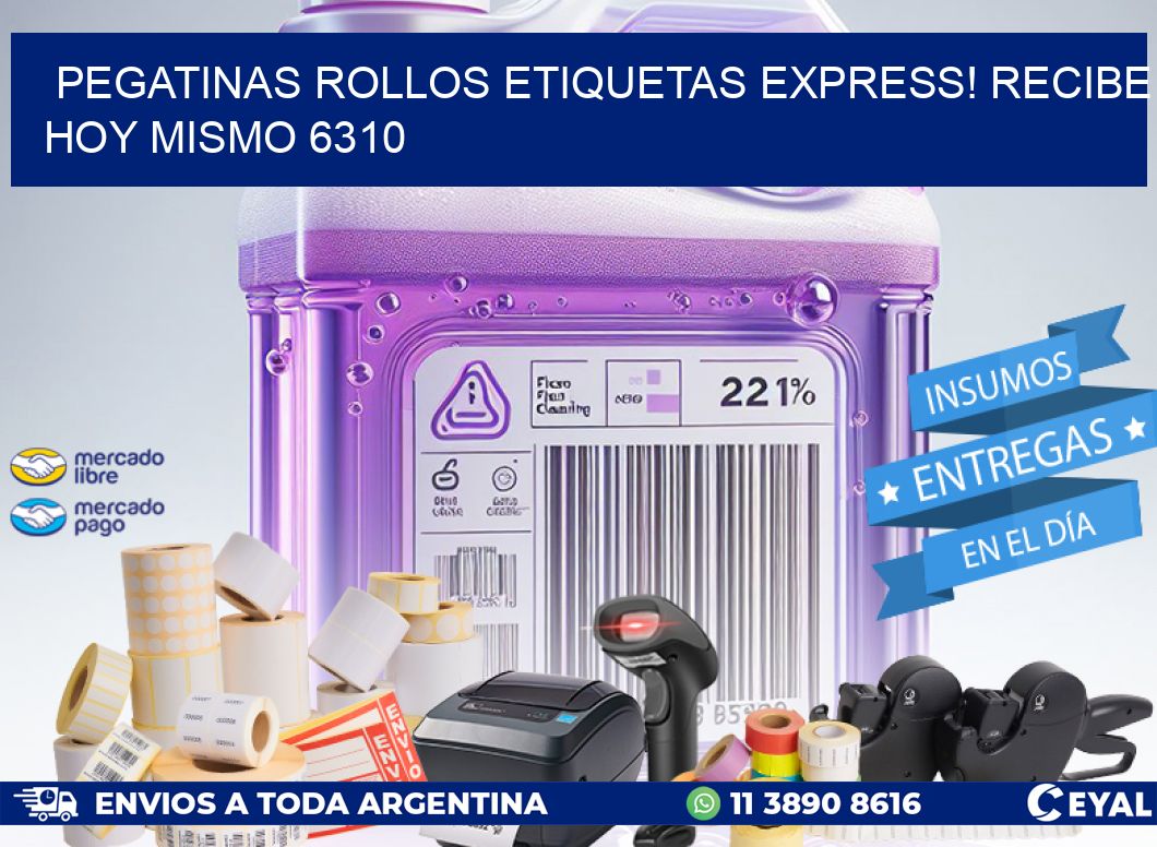 Pegatinas rollos etiquetas Express! Recibe Hoy Mismo 6310