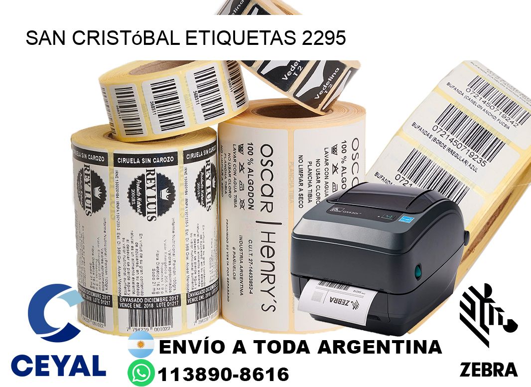 San Cristóbal etiquetas 2295