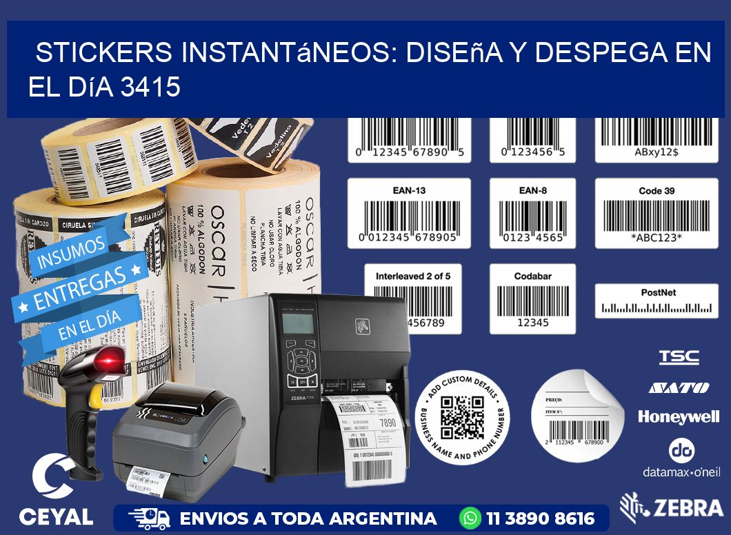 Stickers Instantáneos: Diseña y Despega en el Día 3415