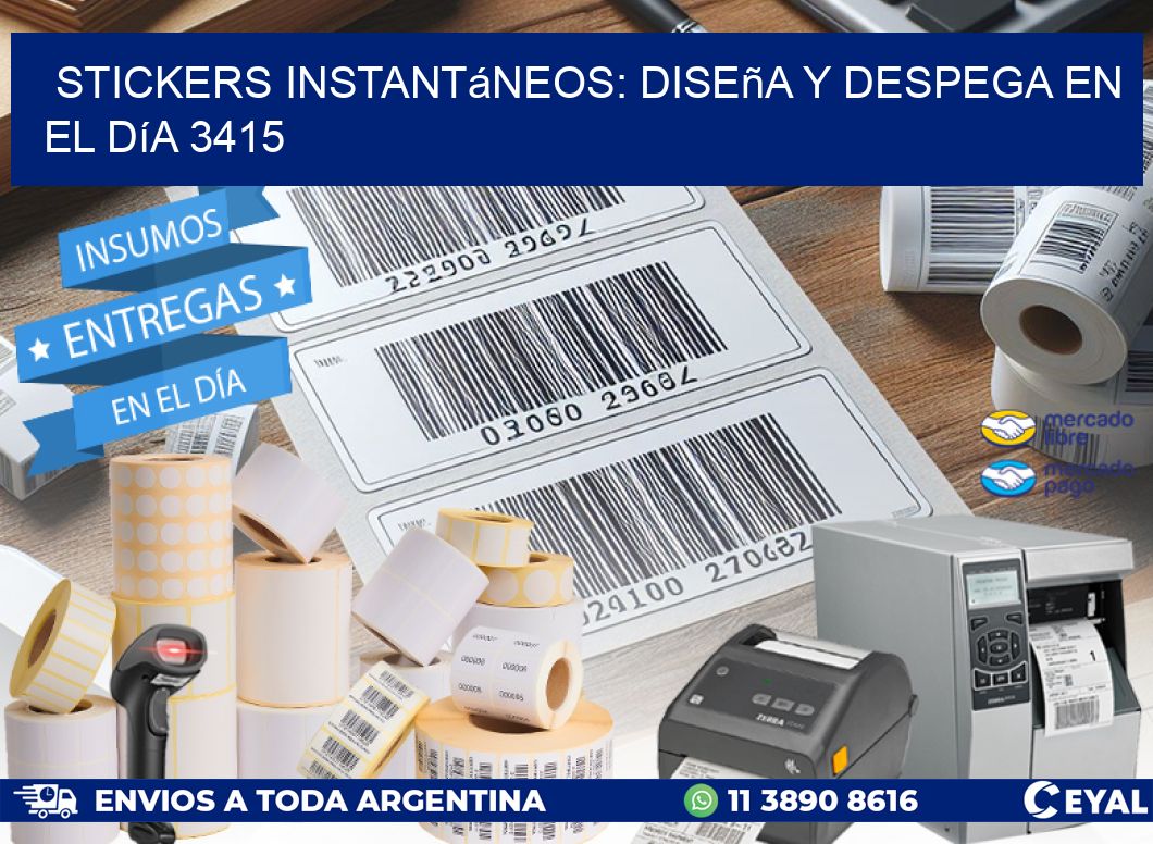 Stickers Instantáneos: Diseña y Despega en el Día 3415