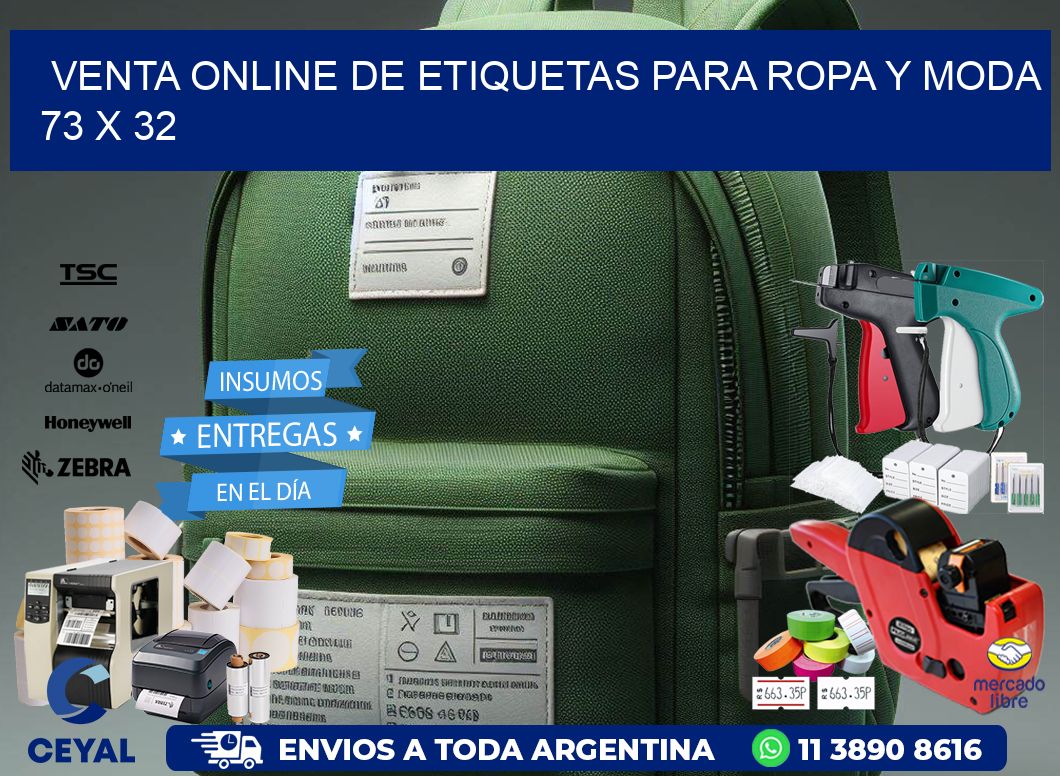 Venta Online de Etiquetas para Ropa y Moda 73 x 32