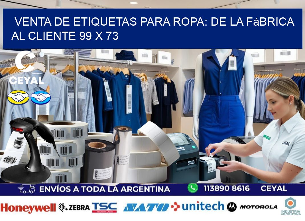 Venta de Etiquetas para Ropa: De la Fábrica al Cliente 99 x 73