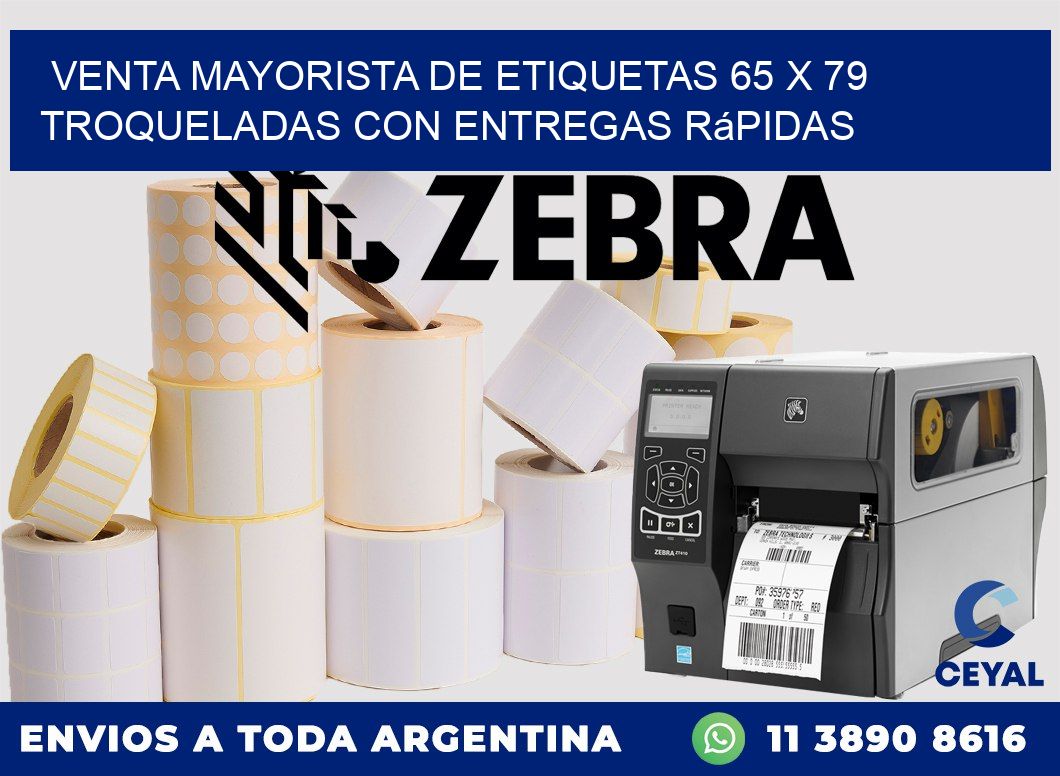 Venta mayorista de etiquetas 65 x 79 troqueladas con entregas rápidas