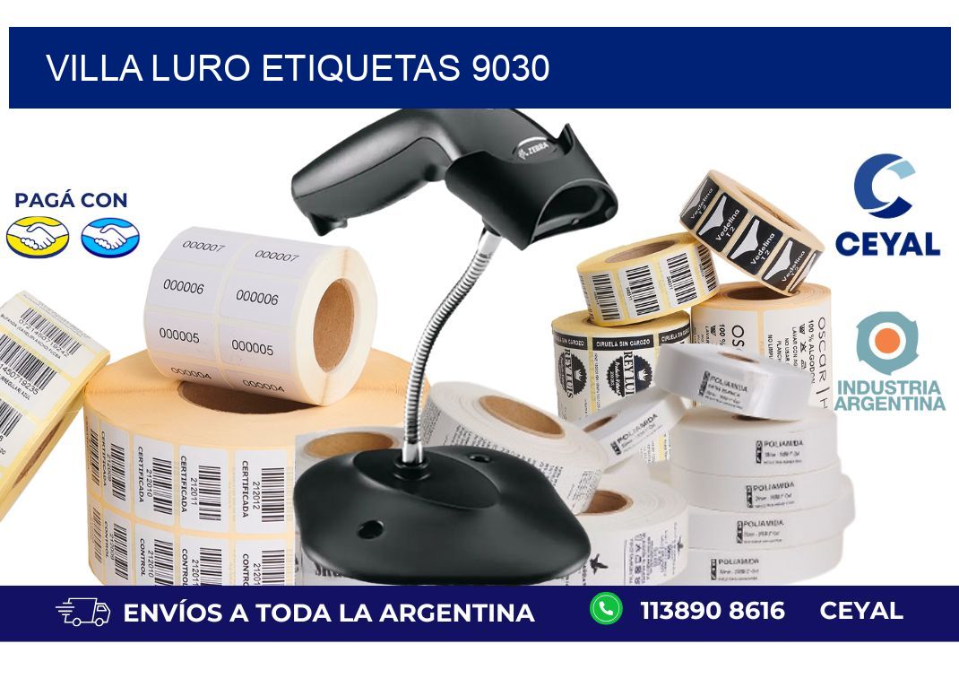 Villa Luro etiquetas 9030