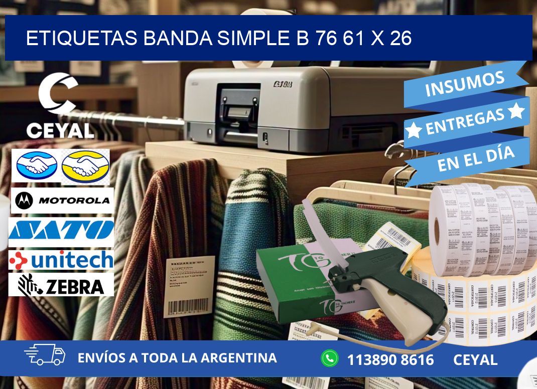 etiquetas banda simple b 76 61 x 26