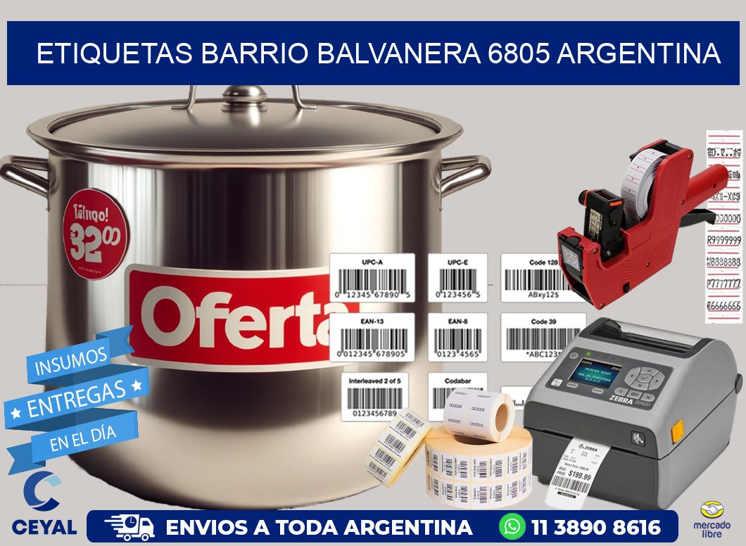 etiquetas barrio balvanera 6805 argentina