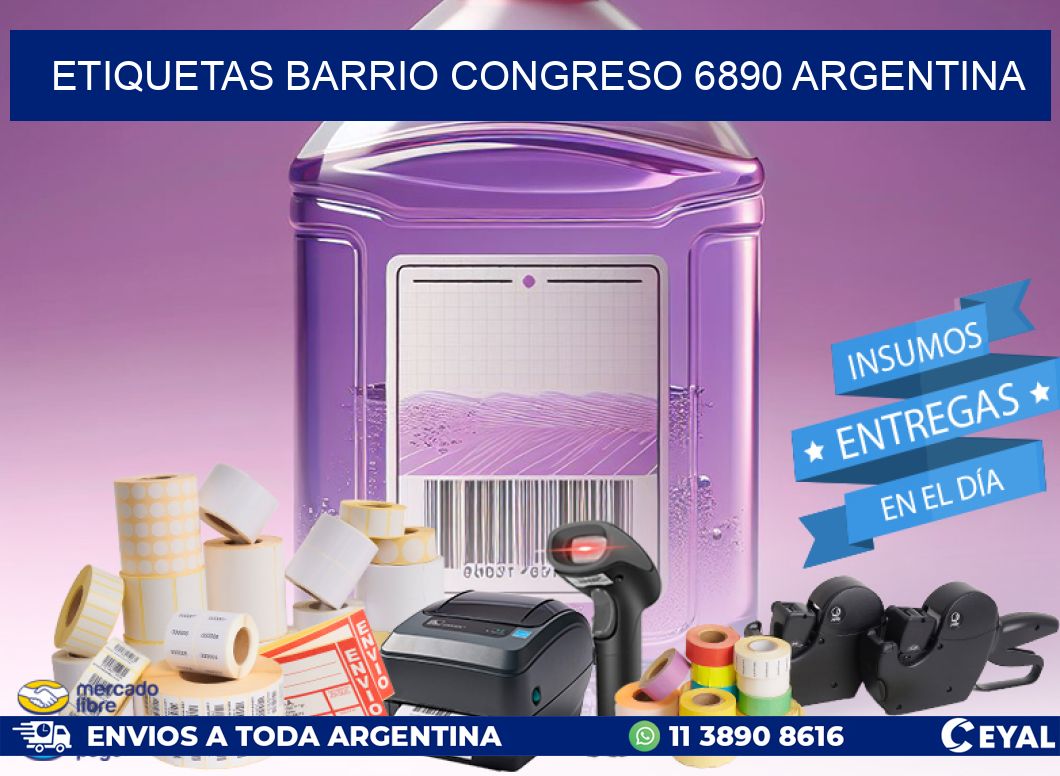 etiquetas barrio congreso 6890 argentina