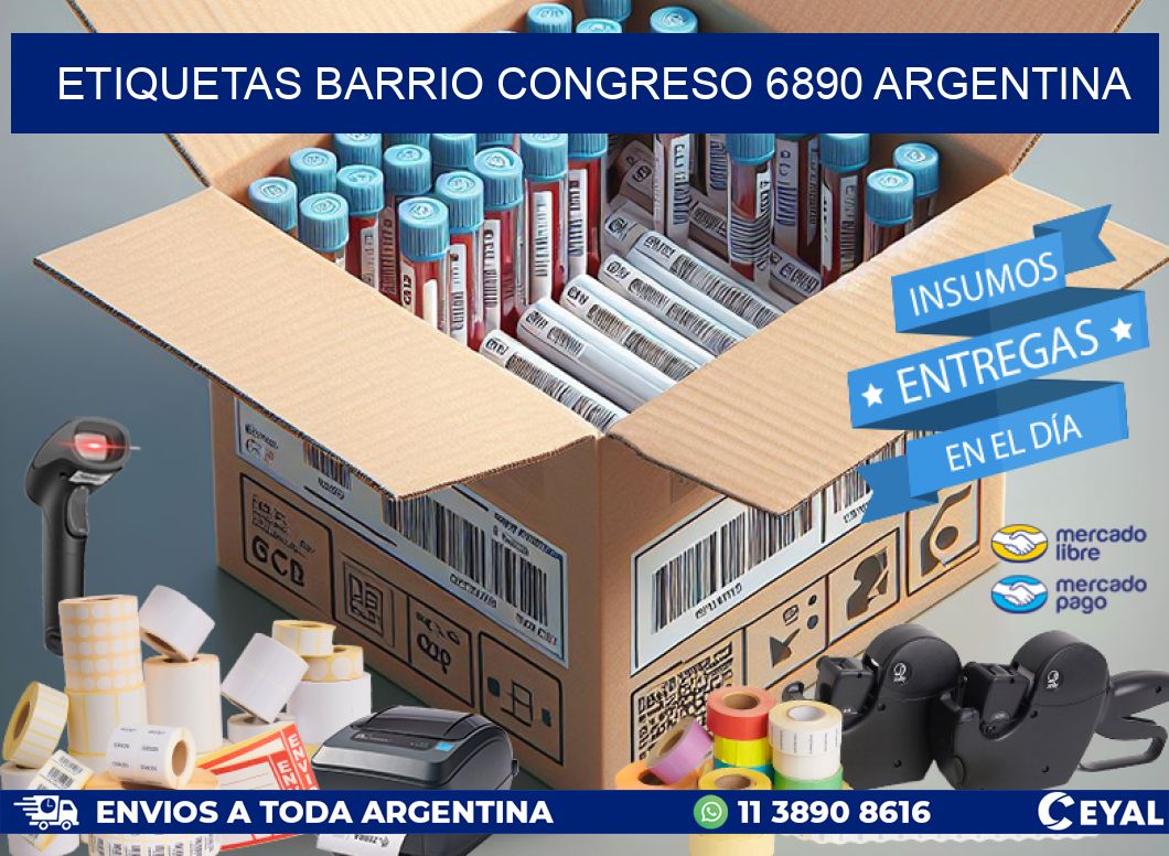 etiquetas barrio congreso 6890 argentina