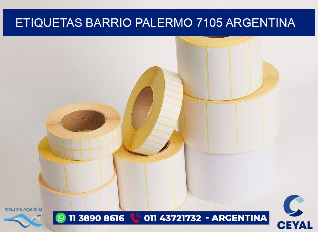 etiquetas barrio palermo 7105 argentina