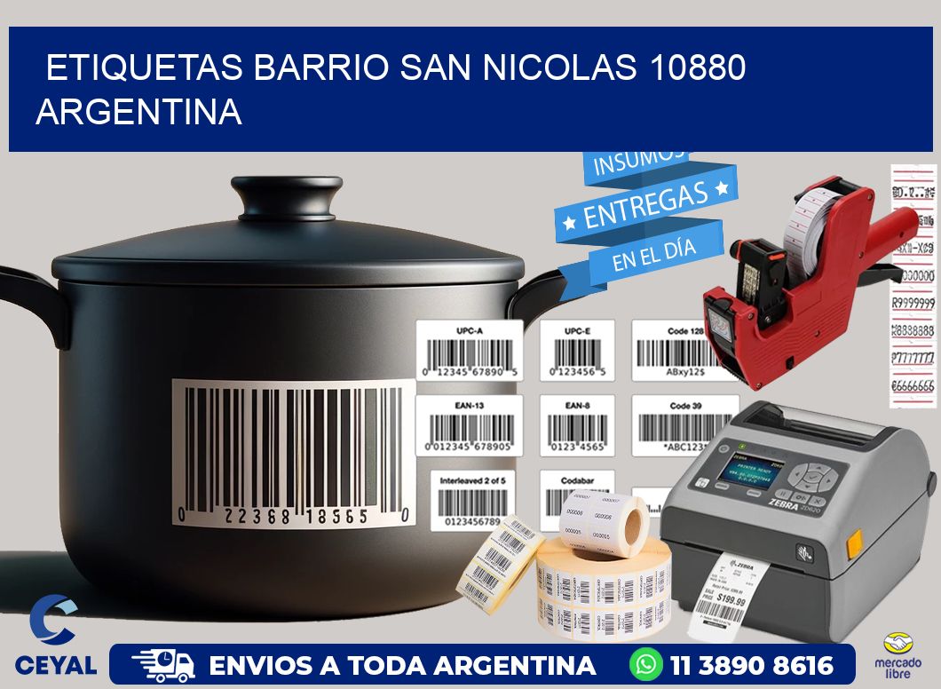 etiquetas barrio san nicolas 10880 argentina