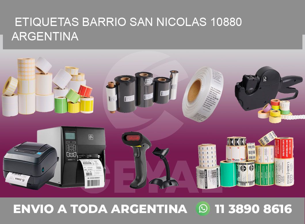 etiquetas barrio san nicolas 10880 argentina