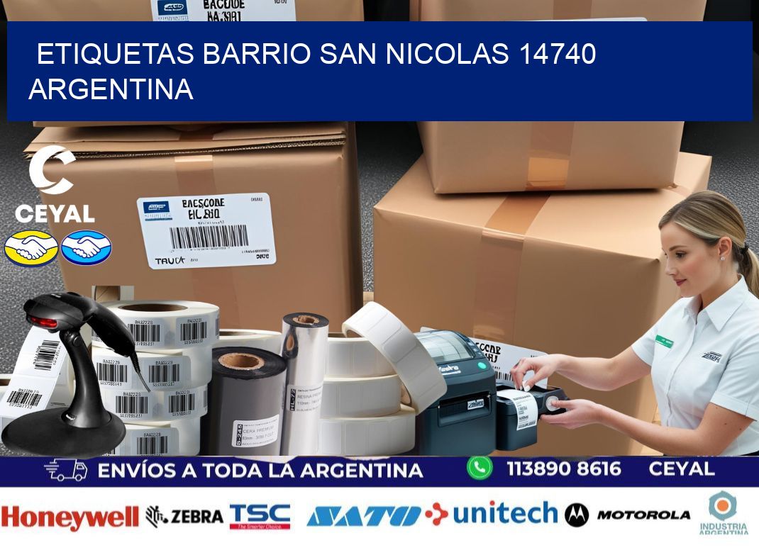 etiquetas barrio san nicolas 14740 argentina