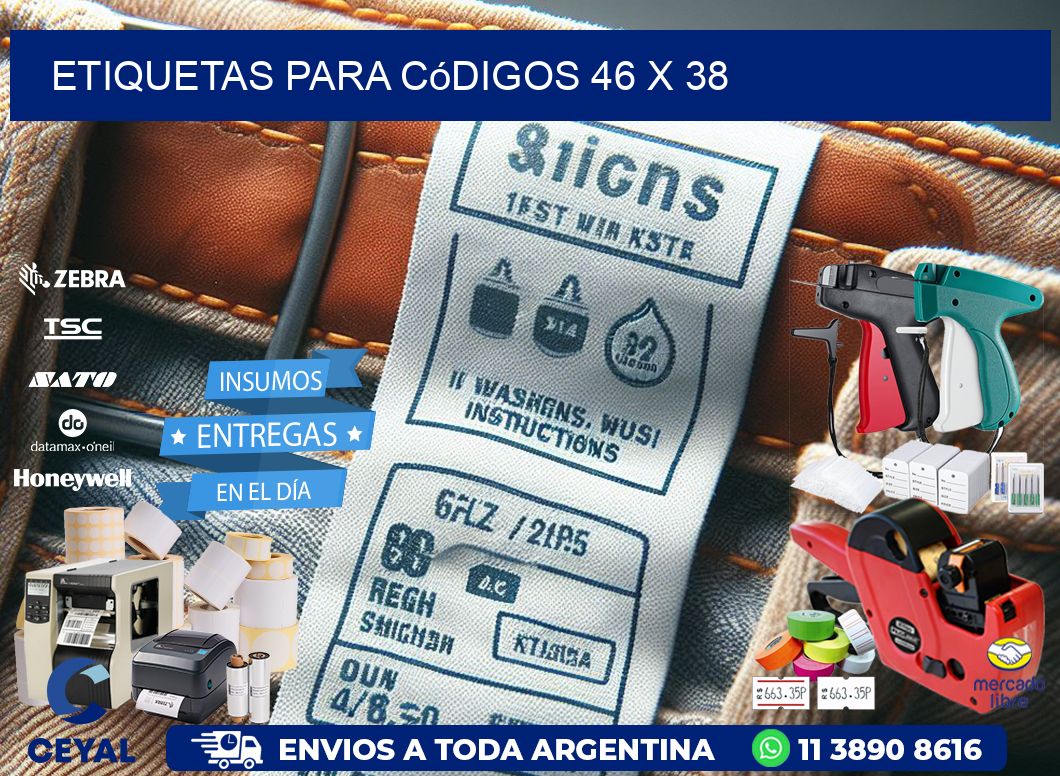 etiquetas para códigos 46 x 38