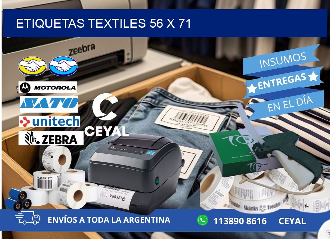 etiquetas textiles 56 x 71