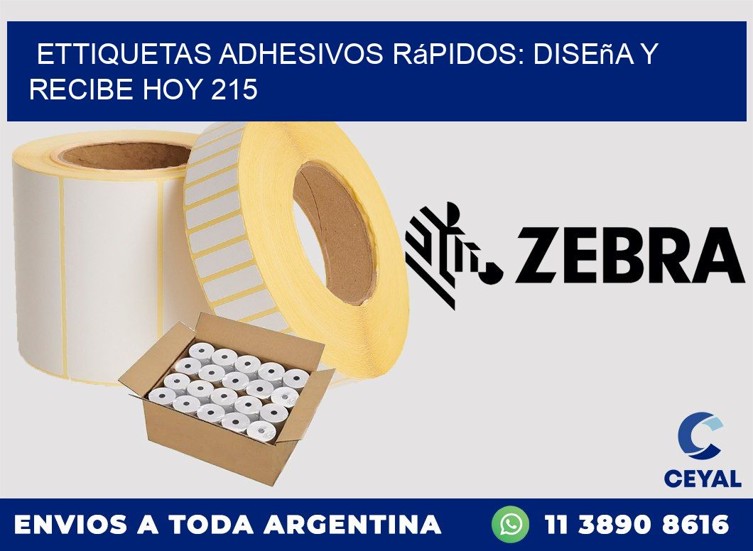 ettiquetas Adhesivos Rápidos: Diseña y Recibe Hoy 215