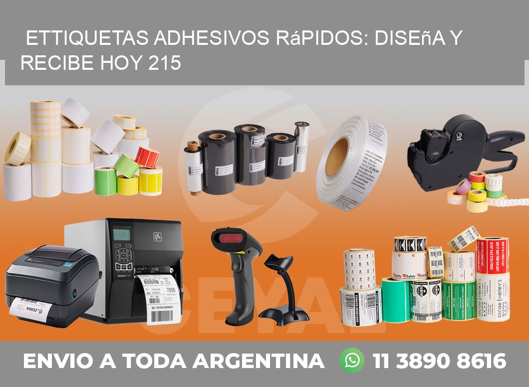 ettiquetas Adhesivos Rápidos: Diseña y Recibe Hoy 215