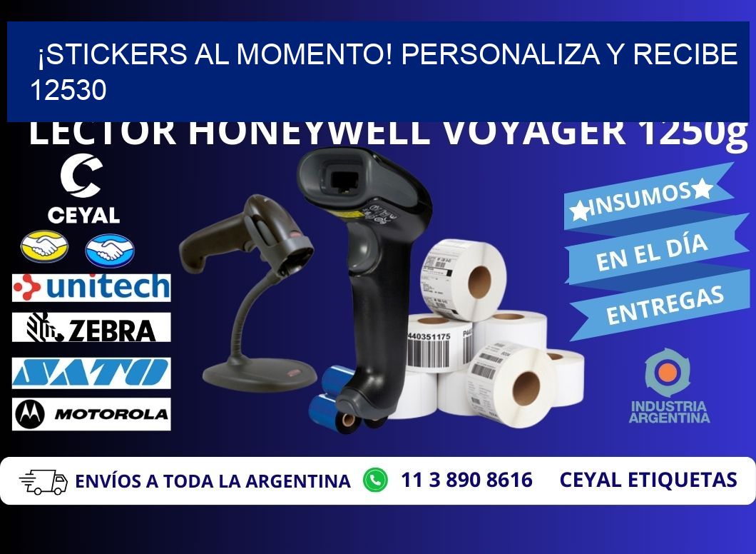 ¡Stickers al Momento! Personaliza y Recibe 12530