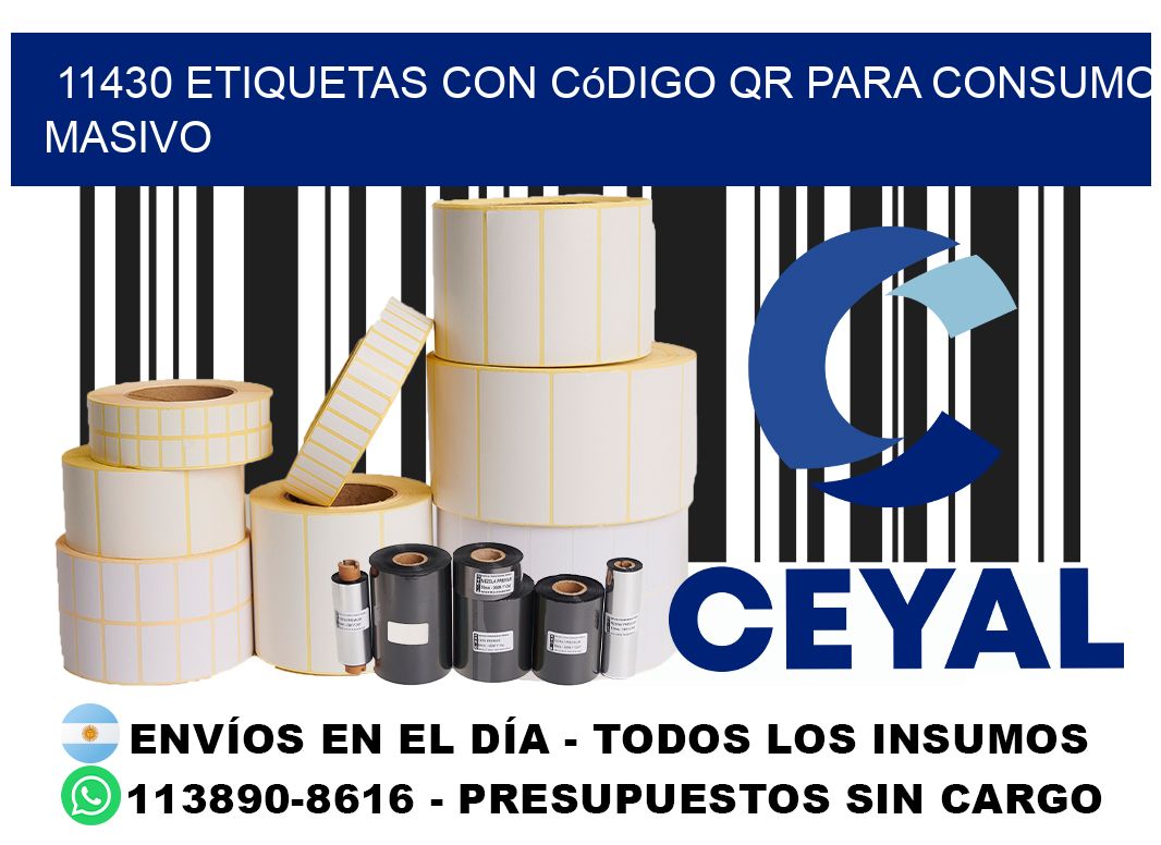 11430 Etiquetas con código QR para consumo masivo