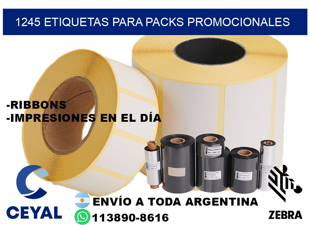 1245 Etiquetas para packs promocionales