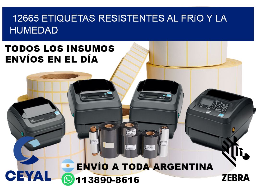 12665 Etiquetas resistentes al frío y la humedad