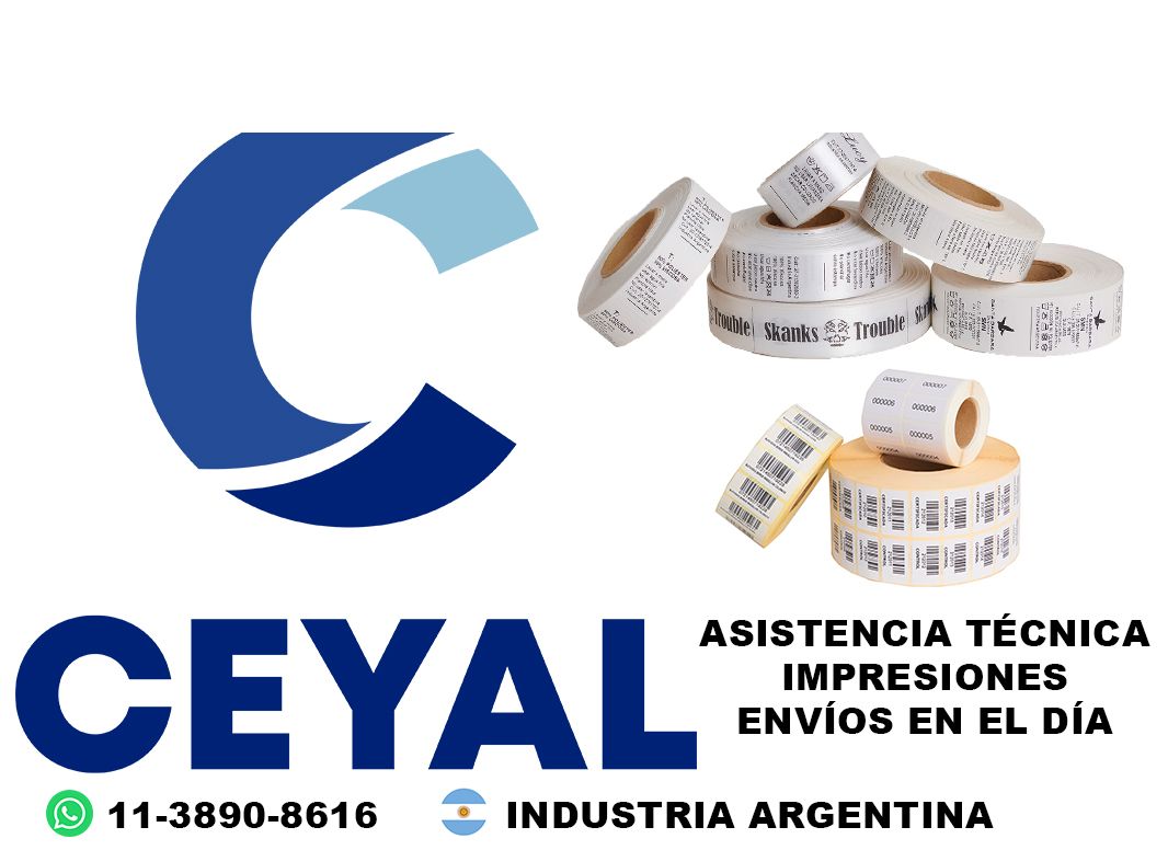 13375 Etiquetas impresas en el día
