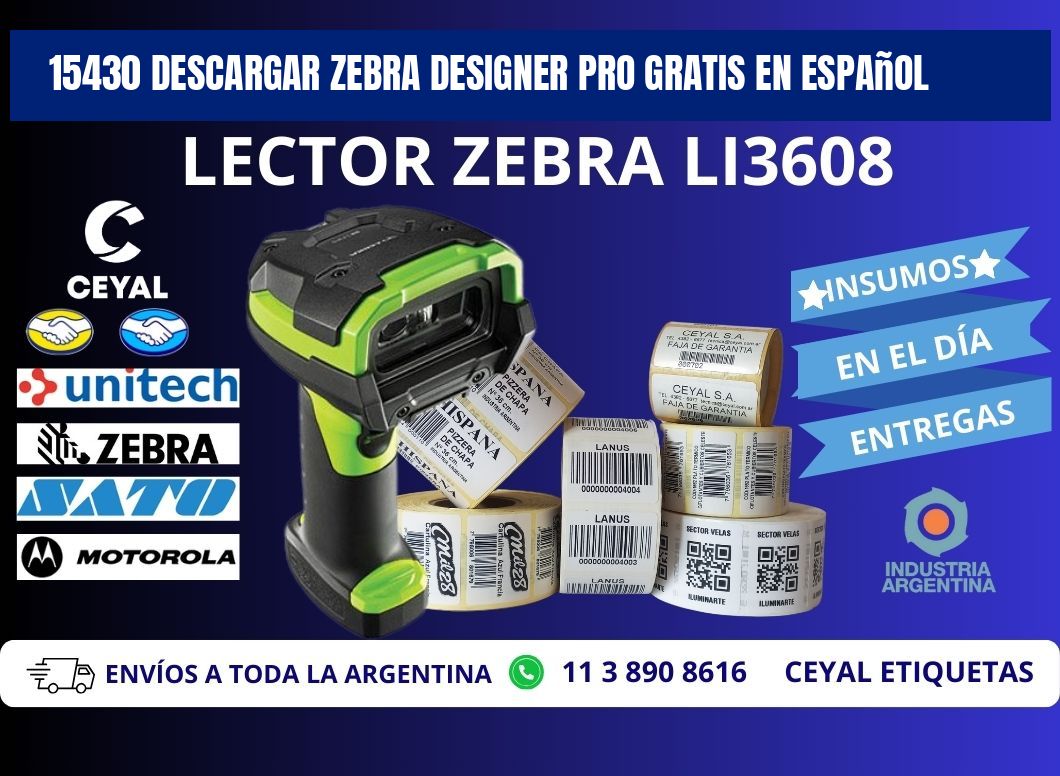 15430 Descargar Zebra Designer Pro gratis en Español