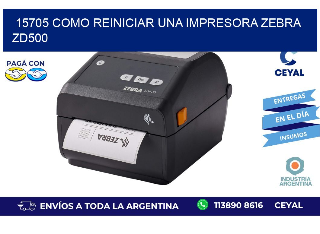15705 Como reiniciar una impresora Zebra  ZD500