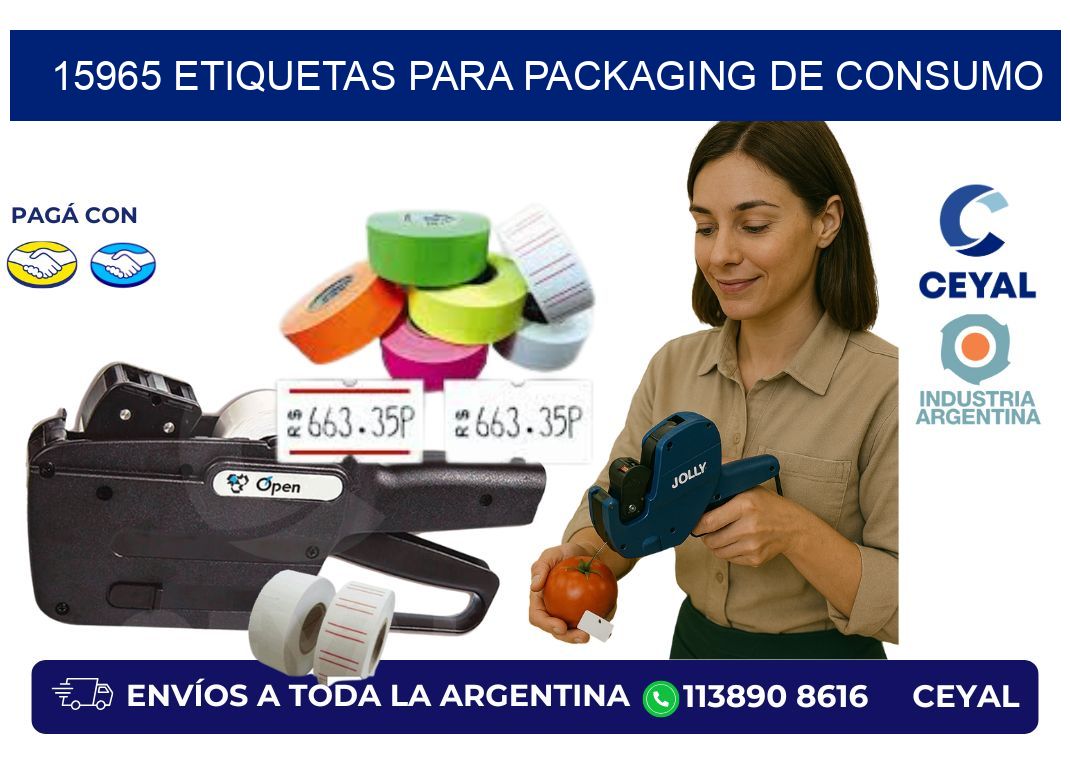 15965 Etiquetas para packaging de consumo
