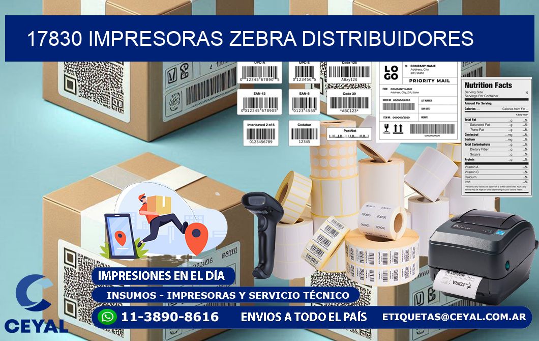 17830 impresoras Zebra distribuidores