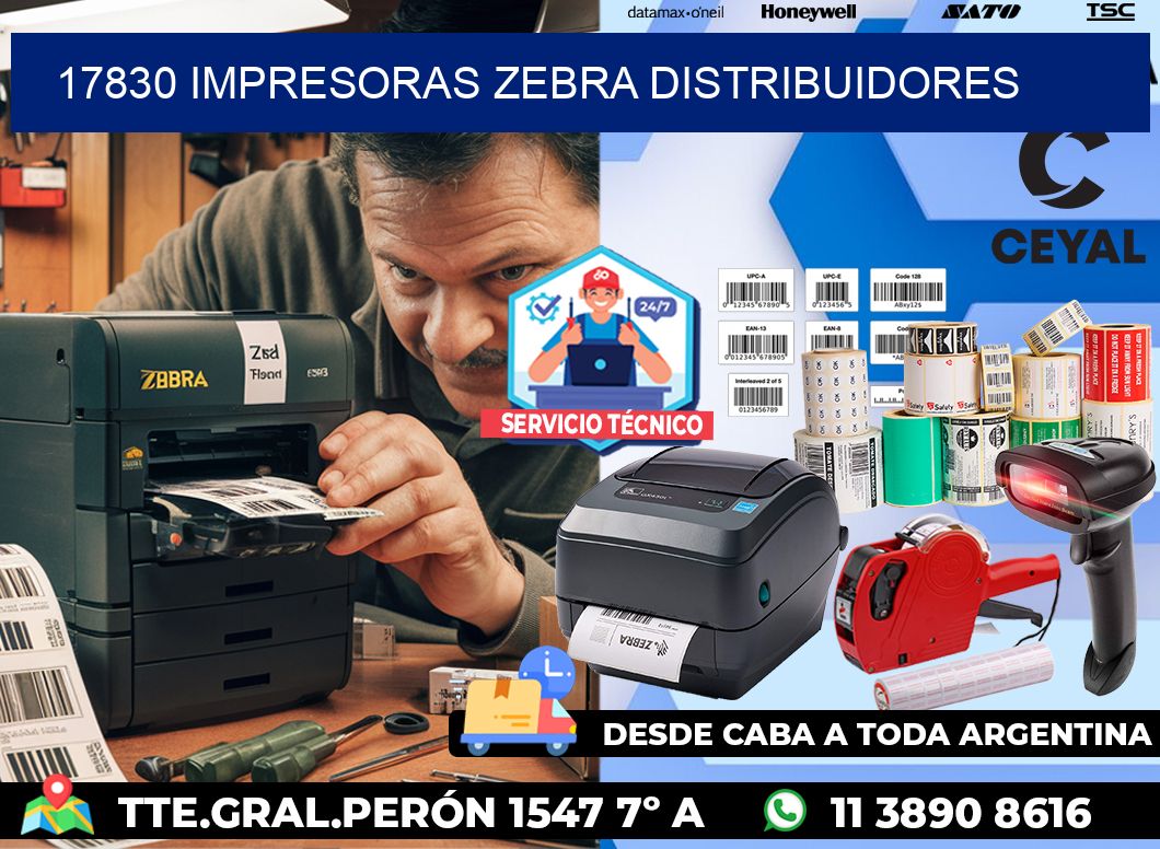 17830 impresoras Zebra distribuidores