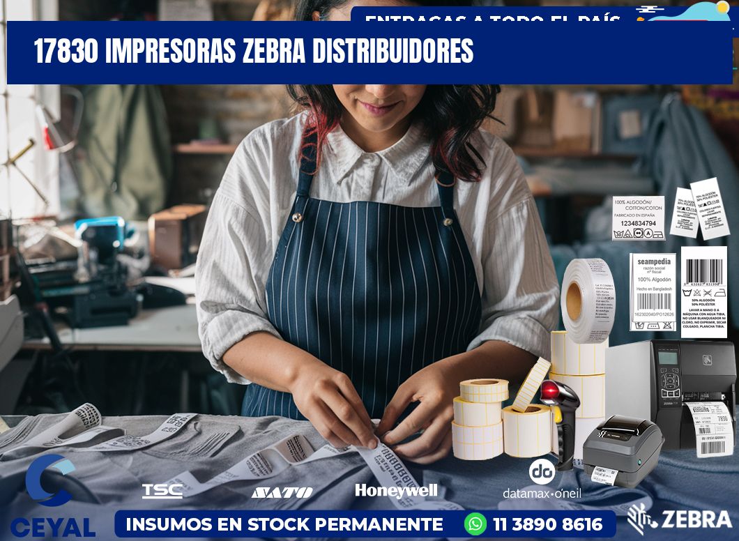 17830 impresoras Zebra distribuidores