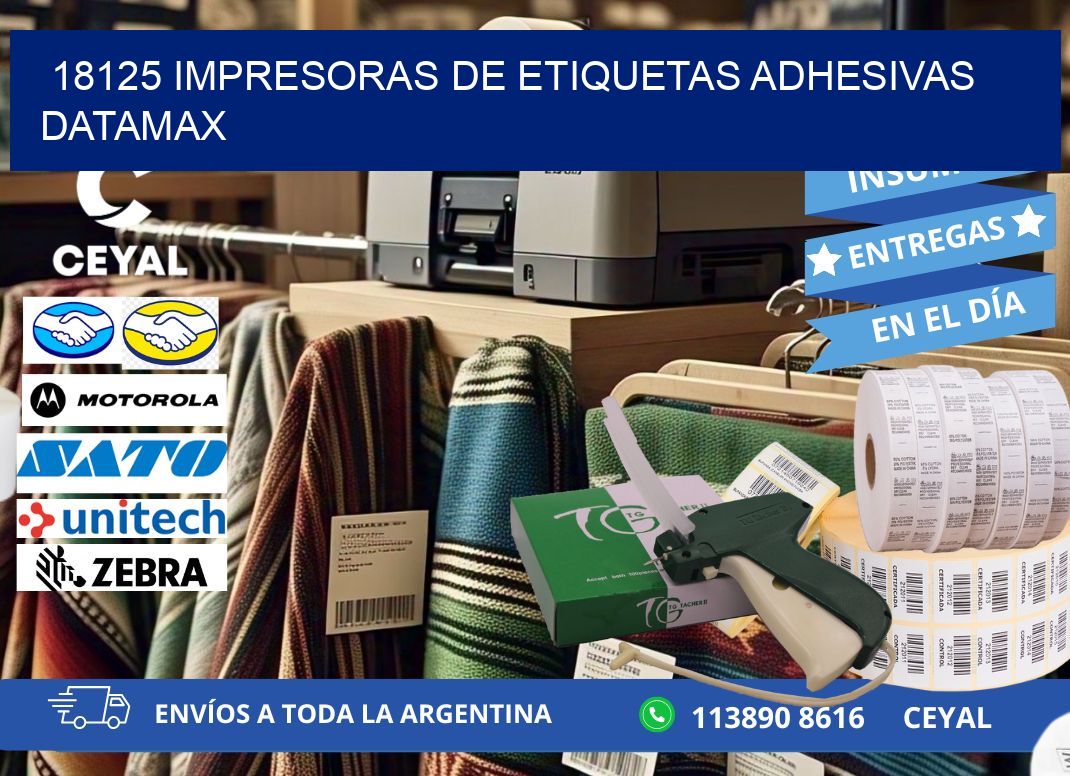 18125 impresoras de etiquetas adhesivas datamax