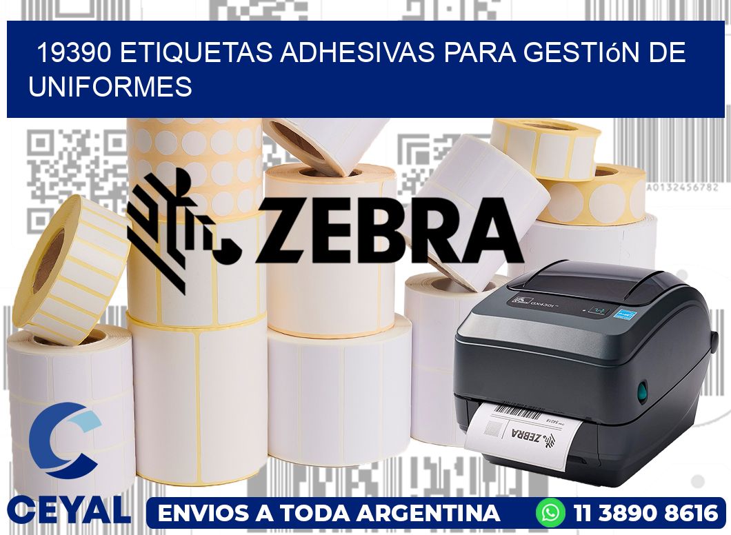 19390 Etiquetas adhesivas para gestión de uniformes