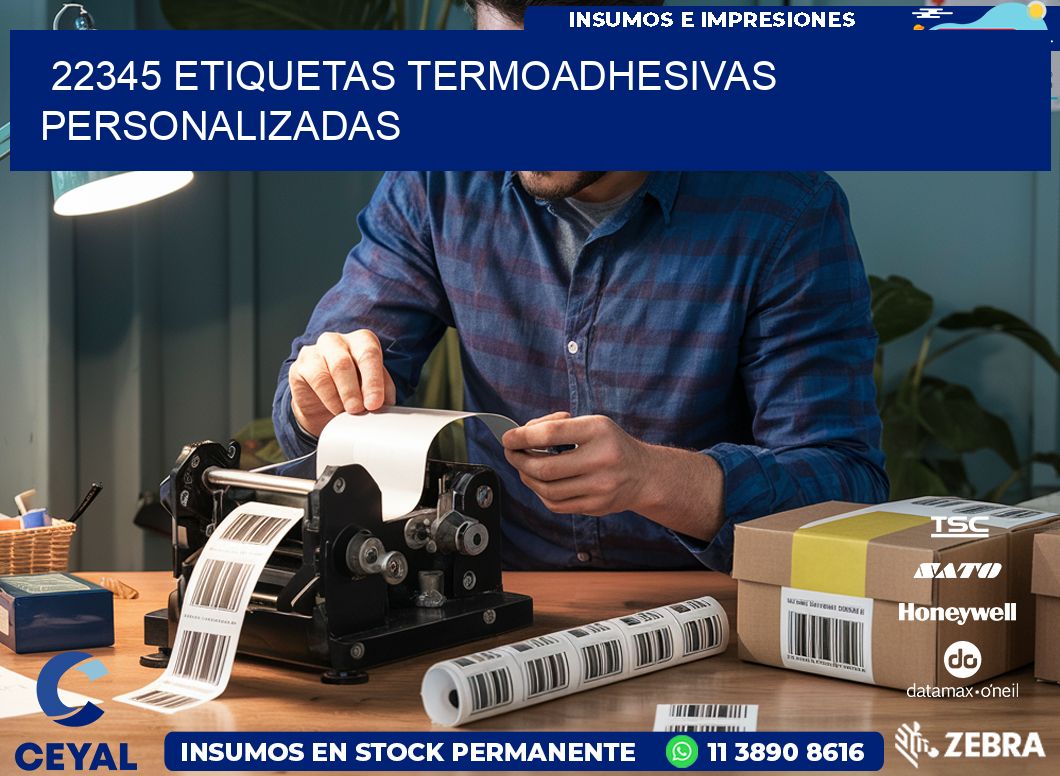 22345 Etiquetas termoadhesivas personalizadas