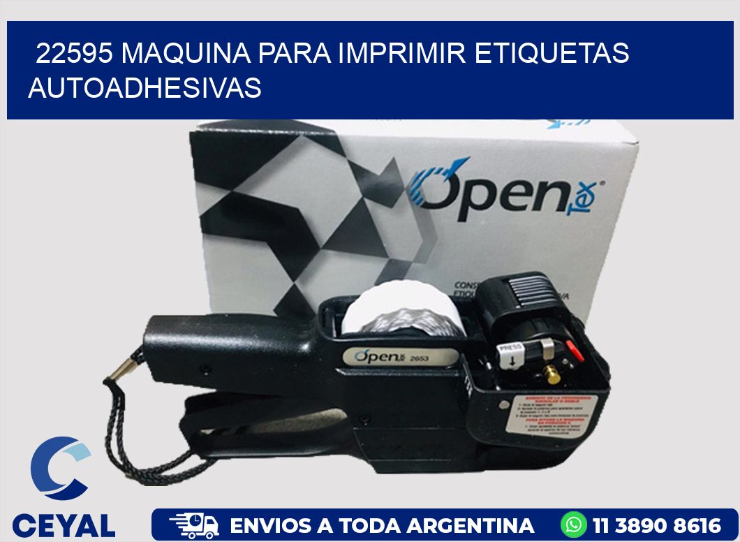 22595 maquina para imprimir etiquetas autoadhesivas