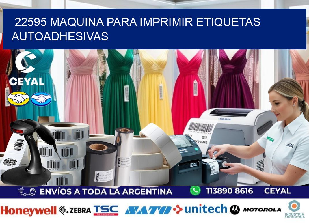 22595 maquina para imprimir etiquetas autoadhesivas