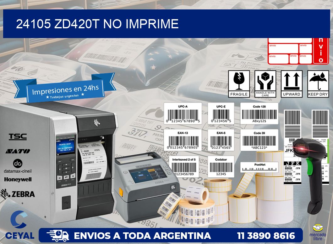 24105 ZD420t no imprime