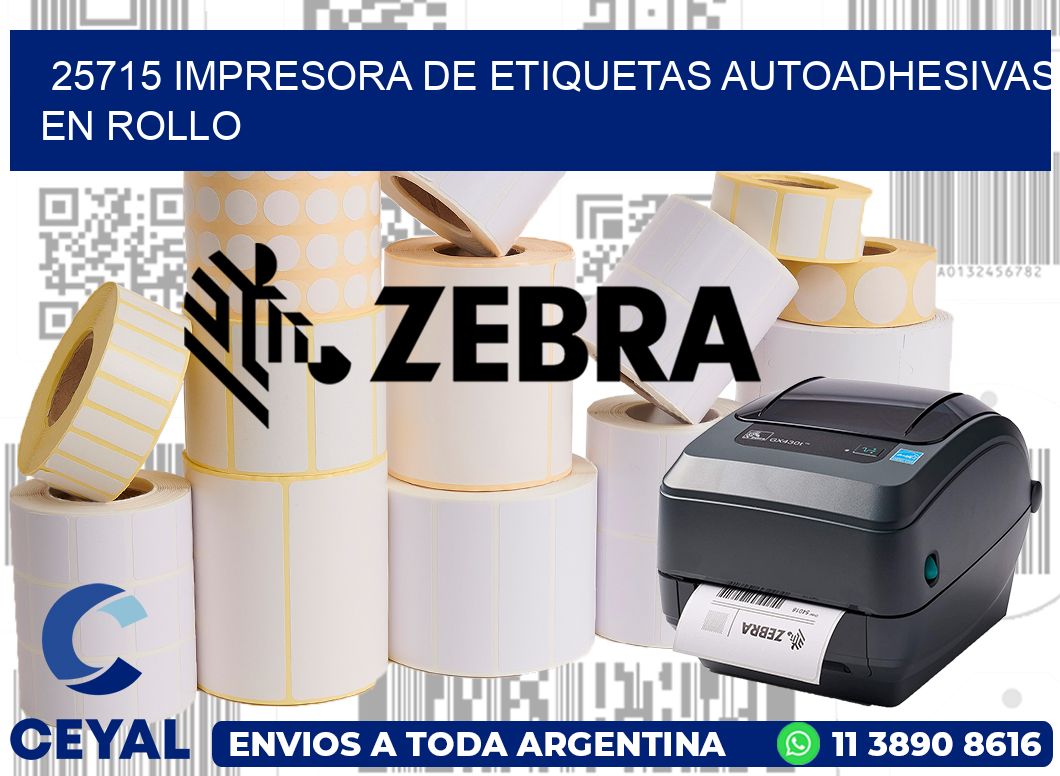 25715 impresora de etiquetas autoadhesivas en rollo