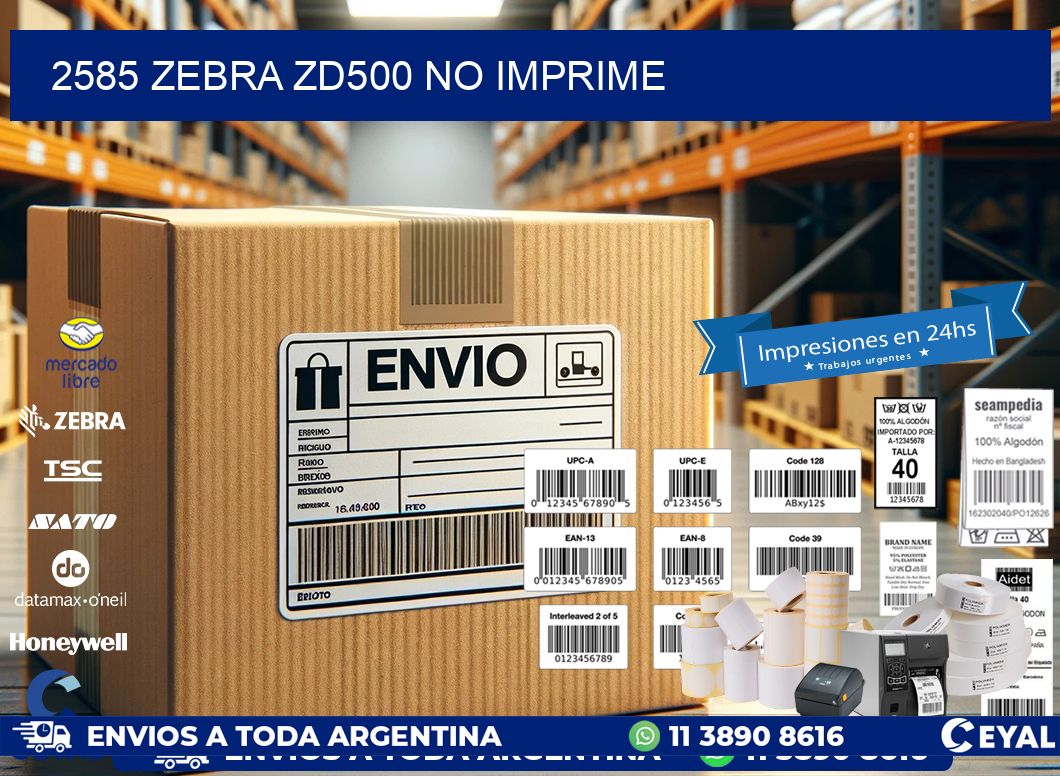 2585 Zebra ZD500 no imprime