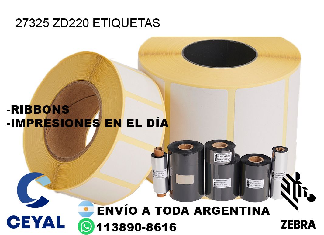 27325 ZD220 etiquetas