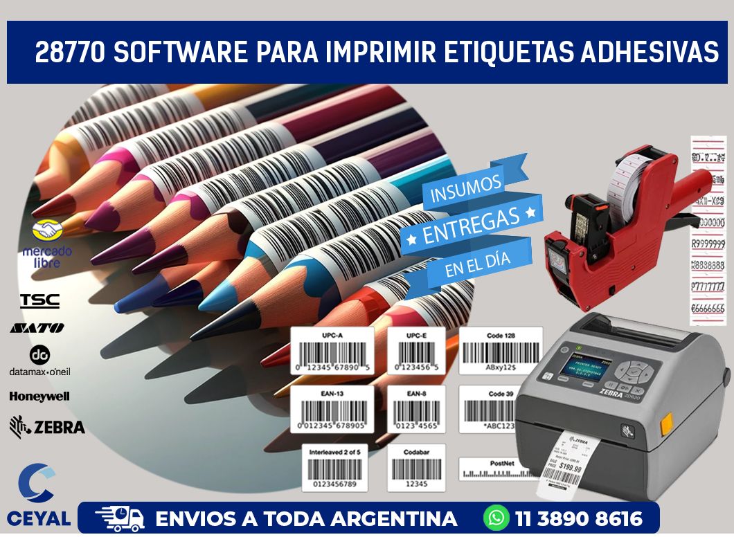 28770 software para imprimir etiquetas adhesivas