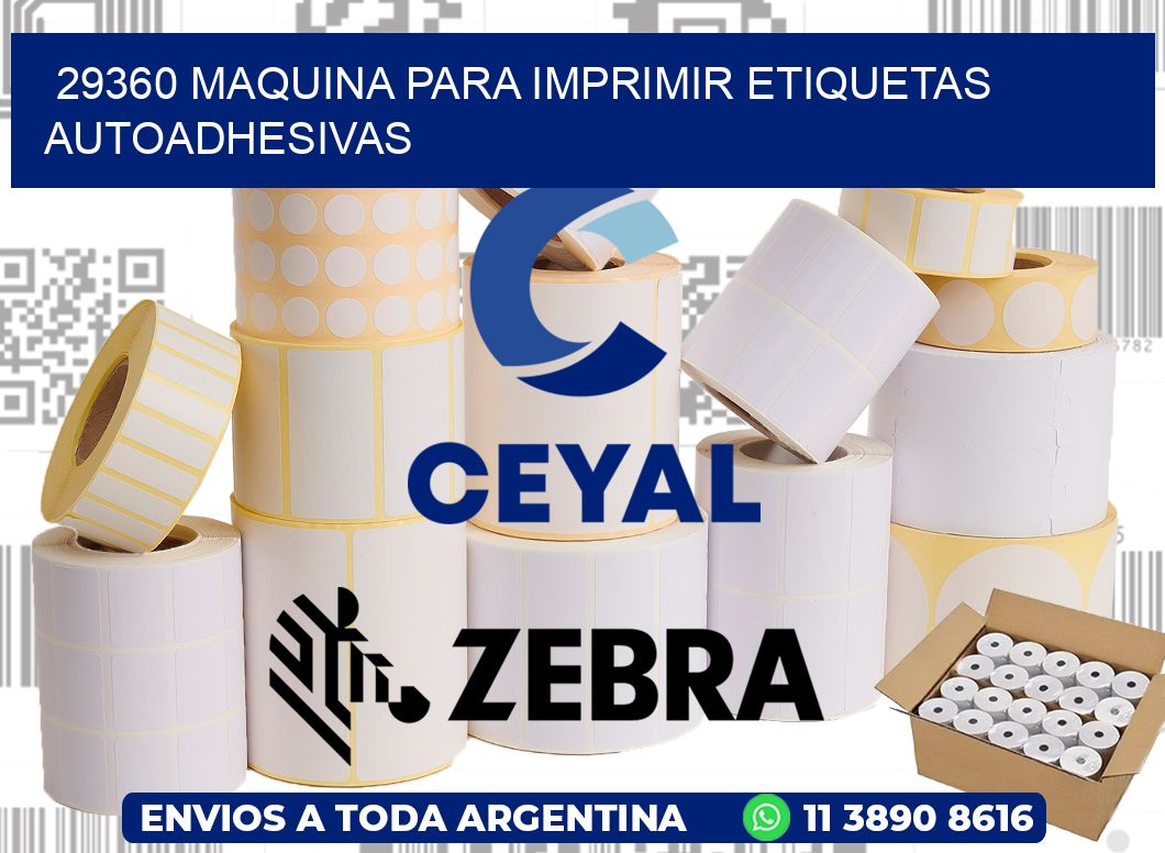 29360 maquina para imprimir etiquetas autoadhesivas